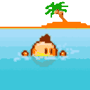 Swimming 2 — cartoon emoji for Slack & Discord