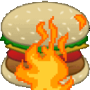 Burger Burn — food emoji for Slack & Discord