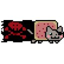 Nyancat Pirate — cartoon emoji for Slack & Discord