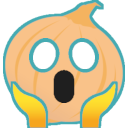 Onion Scream — cartoon emoji for Slack & Discord
