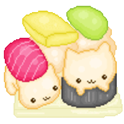Cat Sushi 2 — cartoon emoji for Slack & Discord (Discord)