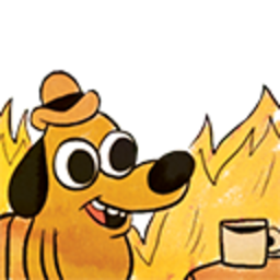 This Is Fine — dog emoji for Slack & Discord (Discord)