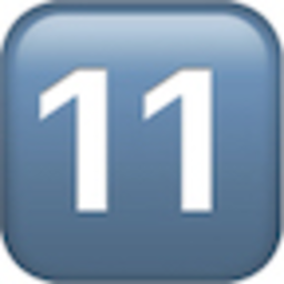 Keycap 11 — number emoji for Slack & Discord (Discord)