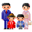 Japonese Family — cartoon emoji for Slack & Discord