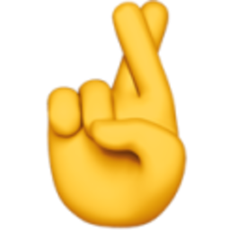 Fingers Crossed — hand-gesture emoji for Slack & Discord (Discord)