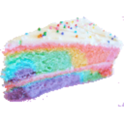 Rainbow Cake Slice — rainbow emoji for Slack & Discord (Discord)