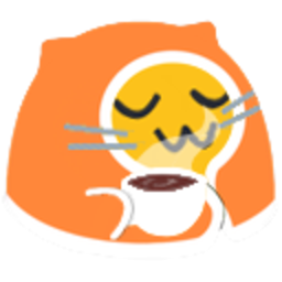 Meow Comfy Coffee — cartoon emoji for Slack & Discord (Discord)