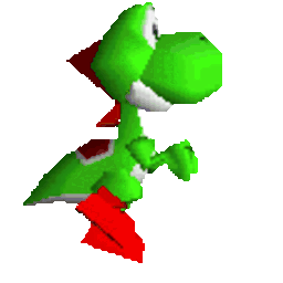 Yoshi Walk — cartoon emoji for Slack & Discord (Discord)