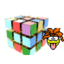 Rubiks Cube 3 — cartoon emoji for Slack & Discord