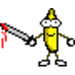 Banana Sword — cartoon emoji for Slack & Discord (Discord)