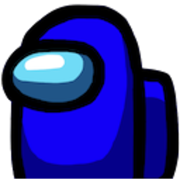 Among Us Blue — cartoon emoji for Slack & Discord (Discord)