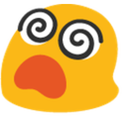 Blob Dizzy — cartoon emoji for Slack & Discord (Discord)