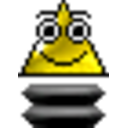 Triangle Jump — cartoon emoji for Slack & Discord