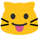 Meow Tongue 2 — cartoon emoji for Slack & Discord