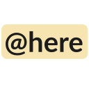 At Here Light — symbol emoji for Slack & Discord