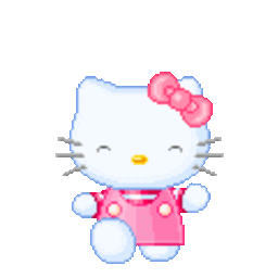 Hellokitty Walk — cartoon emoji for Slack & Discord (Discord)