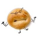Dancing Bagel — cartoon emoji for Slack & Discord