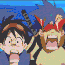Gurrenlagann Spin — cartoon emoji for Slack & Discord