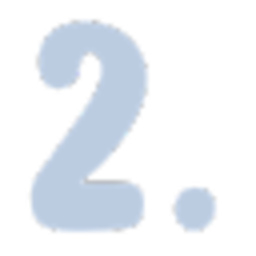 Number Two Blue Simple — number emoji for Slack & Discord (Discord)