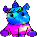 Galaxy Unicorn — cartoon emoji for Slack & Discord