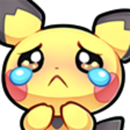 Sad Pichu — cartoon emoji for Slack & Discord (Discord)