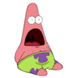 Patrick Shocked — cartoon emoji for Slack & Discord (Discord)