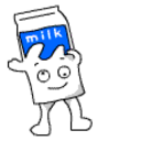 Dancing Milk — cartoon emoji for Slack & Discord