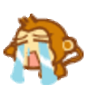 Monkey Cry — cartoon emoji for Slack & Discord