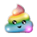 Rainbow Poop — cute emoji for Slack & Discord
