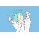Positive Vibes — cartoon emoji for Slack & Discord