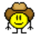 Cowboy Wink — cartoon emoji for Slack & Discord