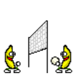 Banana Volleyball — cartoon emoji for Slack & Discord (Discord)