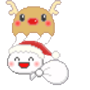 Kao Santa — cartoon emoji for Slack & Discord