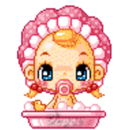 Babygirl Bath — cartoon emoji for Slack & Discord (Discord)