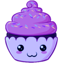 Purple Cupcake — cute emoji for Slack & Discord