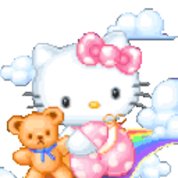 Hellokitty Teddy — cartoon emoji for Slack & Discord (Discord)