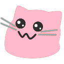 Meow Adorable Pink — cat emoji for Slack & Discord