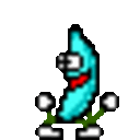 Bananadance Cyan — character emoji for Slack & Discord