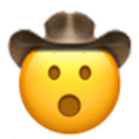 Open Mouth Cowboy — surprised emoji for Slack & Discord