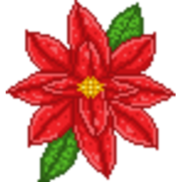 Poinsettia — flower emoji for Slack & Discord (Discord)