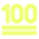 100 Neon — number emoji for Slack & Discord