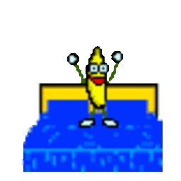 Banana Jump On Bed — cartoon emoji for Slack & Discord (Discord)