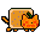 Nyancat Pumpkin — pixel-art emoji for Slack & Discord