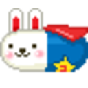 Super Bunny — cartoon emoji for Slack & Discord