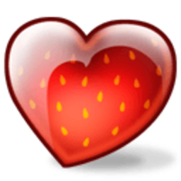 Strawberry Heart — heart emoji for Slack & Discord (Discord)