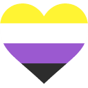 Nonbinary Heart — heart emoji for Slack & Discord