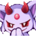 Evil Espeon — cartoon emoji for Slack & Discord