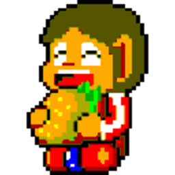 Alex Kidd Eat Lunch Usa — cartoon emoji for Slack & Discord (Discord)
