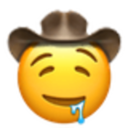 Drooling Cowboy — cartoon emoji for Slack & Discord (Discord)