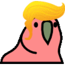 Parrot Trump — cartoon emoji for Slack & Discord